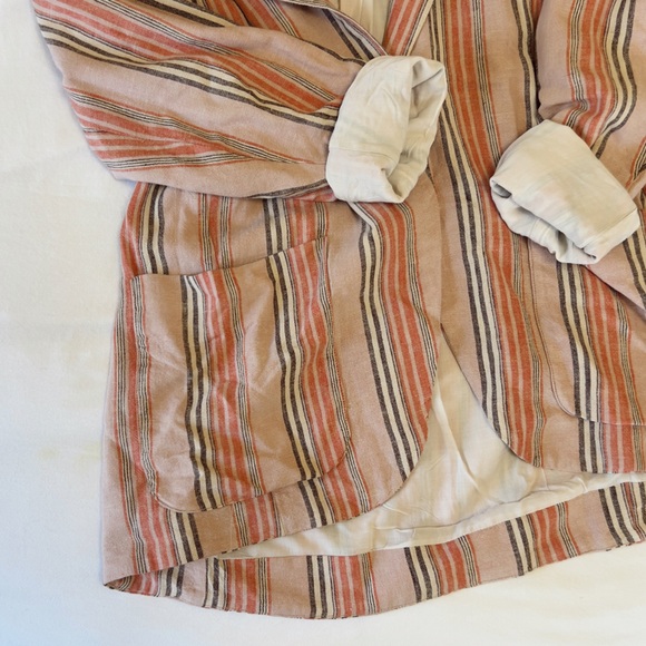 Free People Simply Stripe Blazer in Multi - Picture 3 of 7